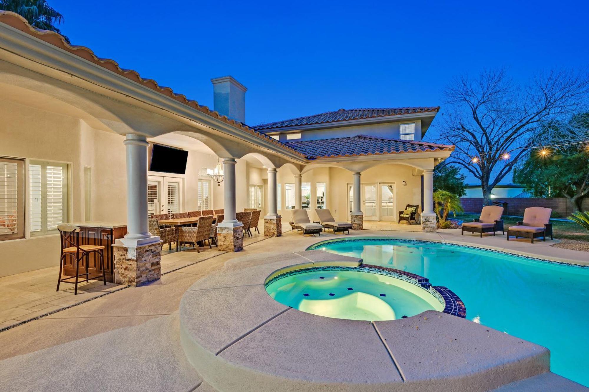 Lux 5Br Vegas Home W Pool, Spa, Games, Near Strip ลาสเวกัส ภายนอก รูปภาพ